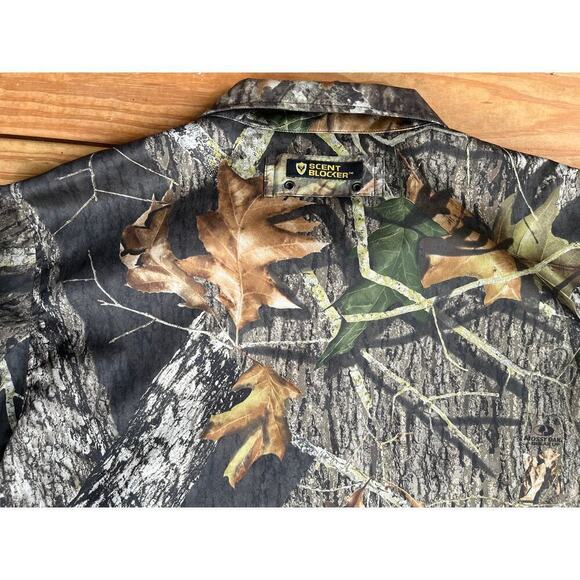 Scent Blocker Men's Camouflage Zip up hunting jacket. Sz. M. Mossy oak break up - Picture 4 of 5
